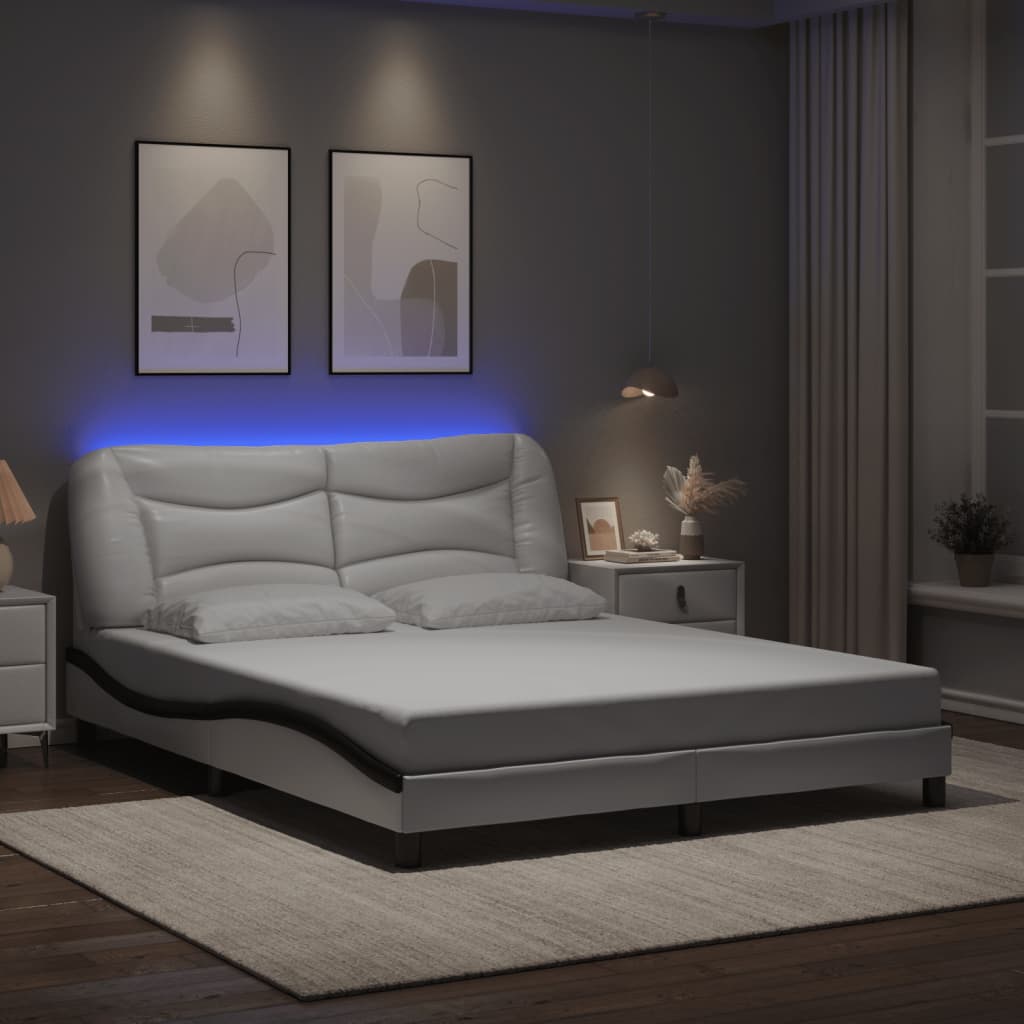 Bed Frame with LED without Mattress 