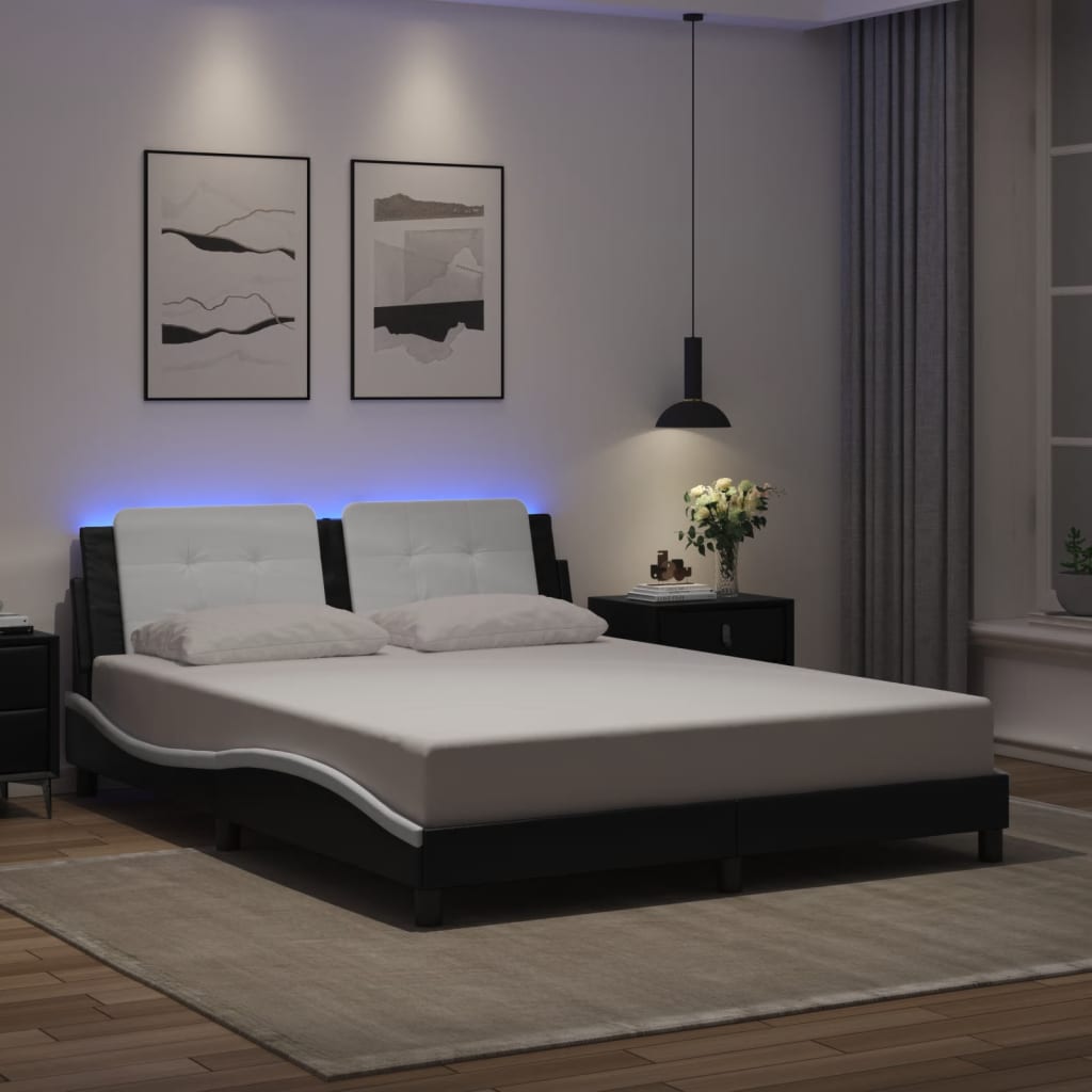 Bed Frame with LED without Mattress 