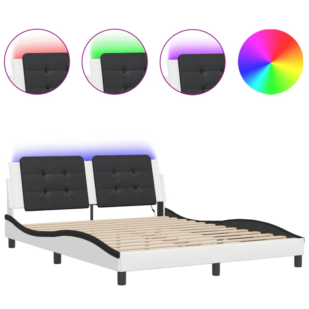 Bed Frame with LED without Mattress 