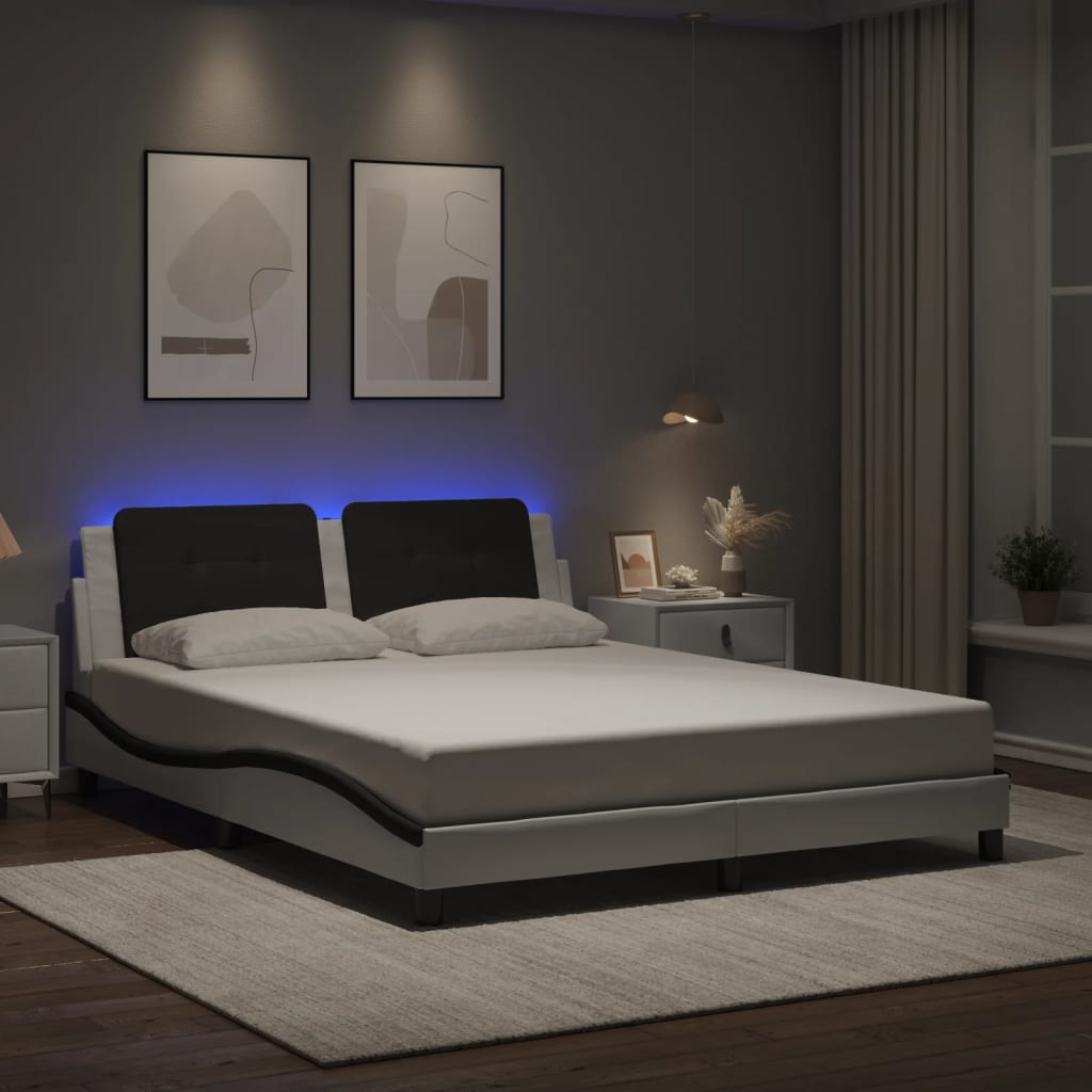 Bed Frame with LED without Mattress 