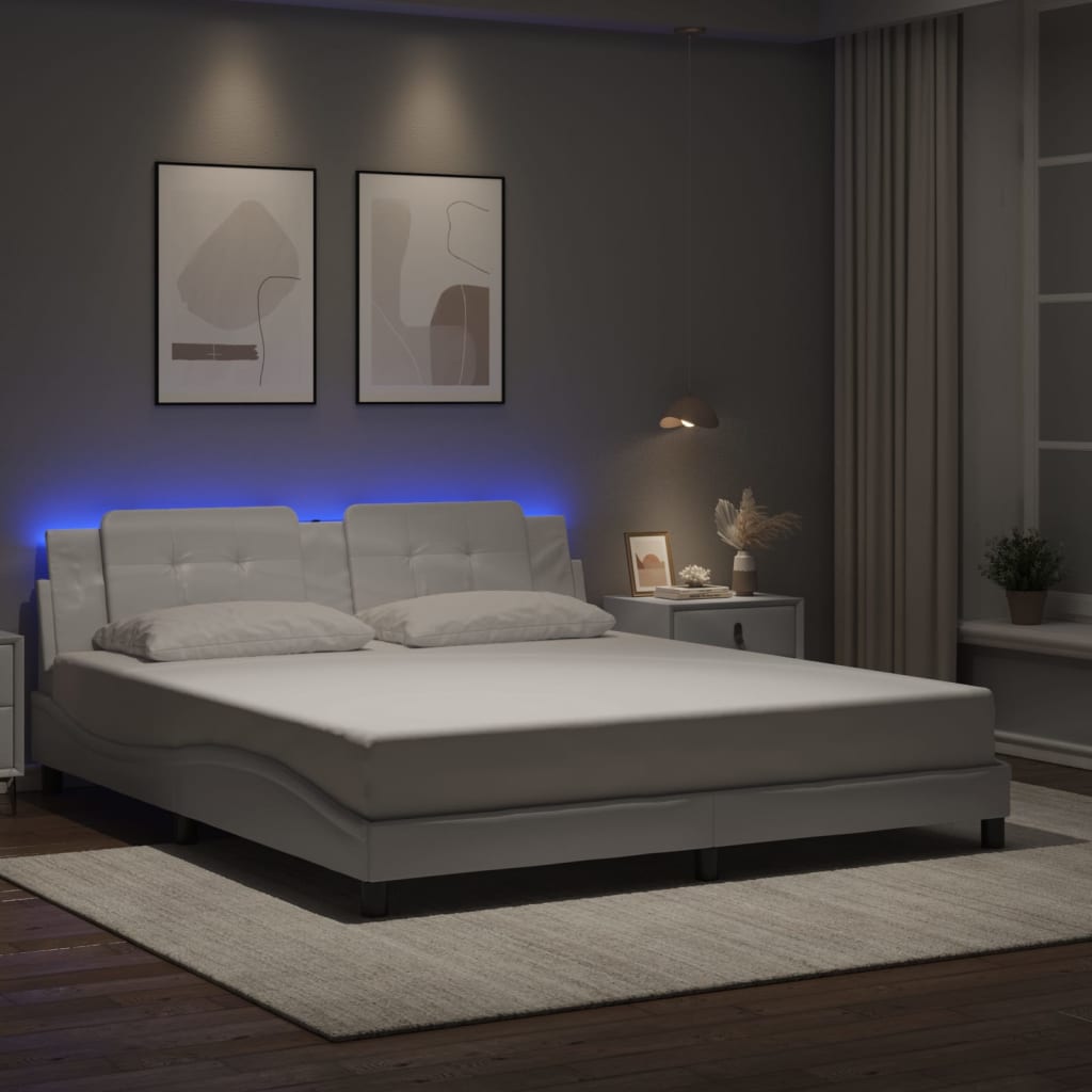 Bed Frame with LED without Mattress 