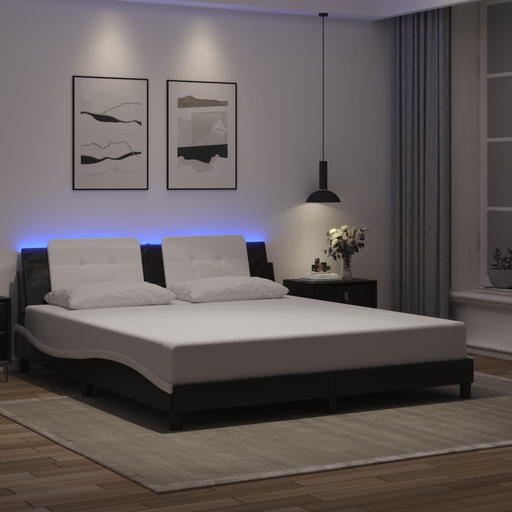 Bed Frame with LED without Mattress 