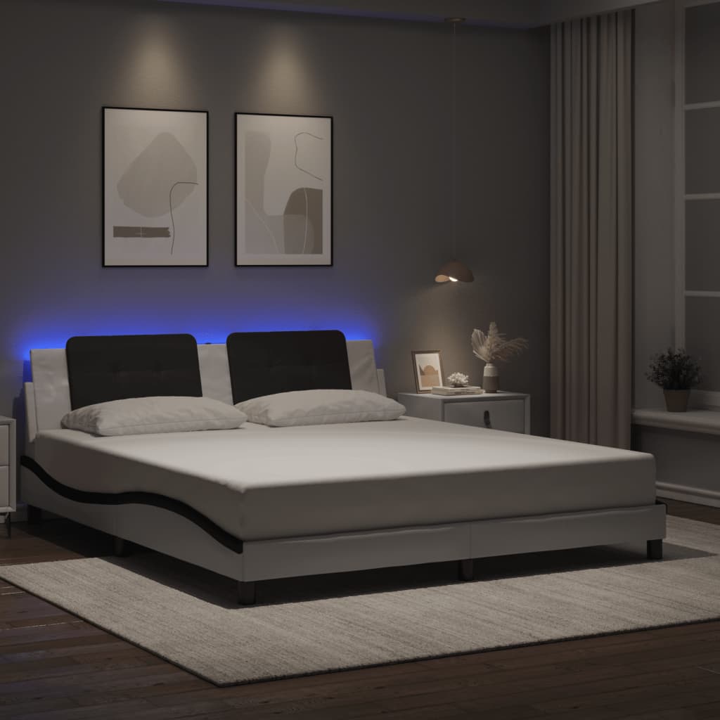Bed Frame with LED without Mattress 