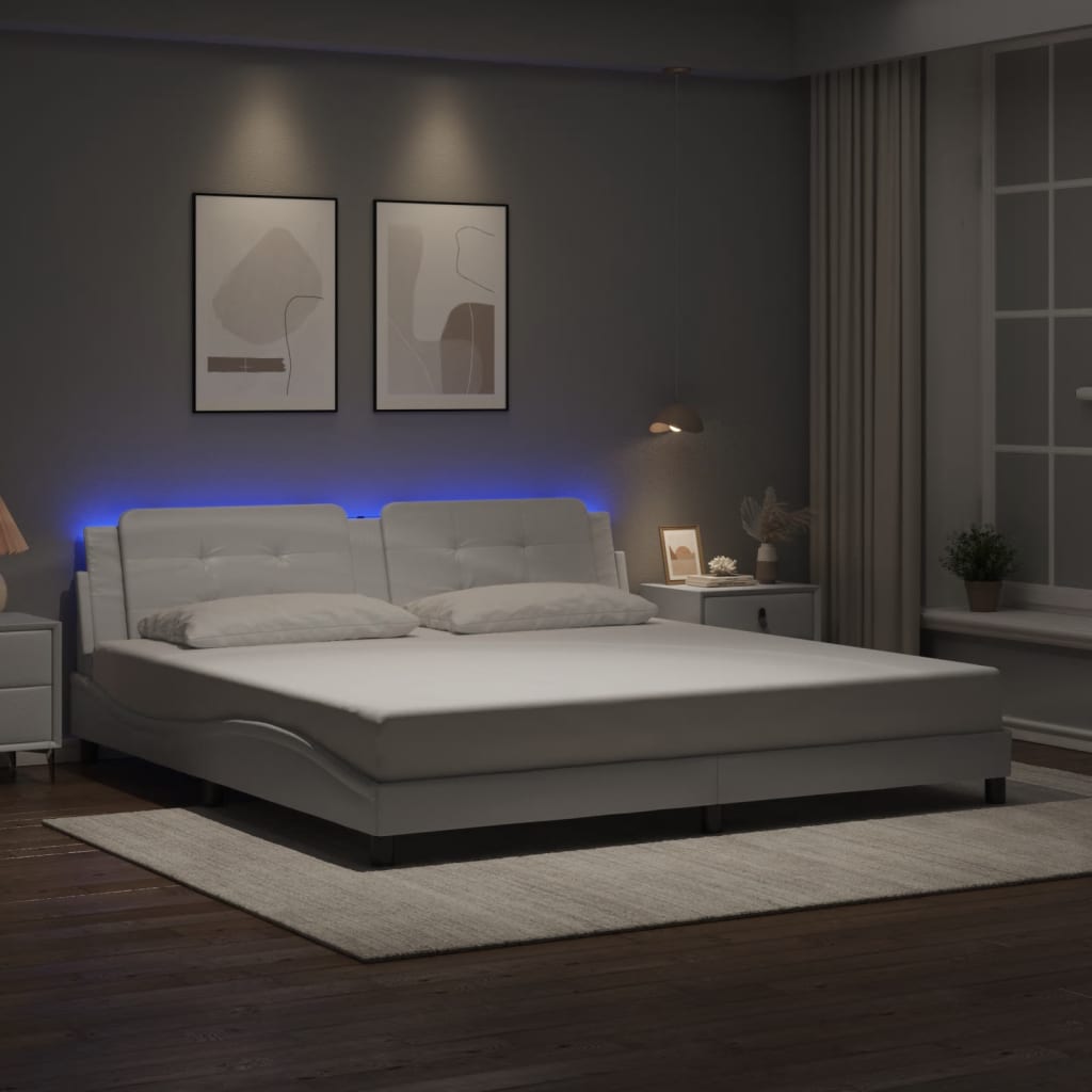 Bed Frame with LED without Mattress 