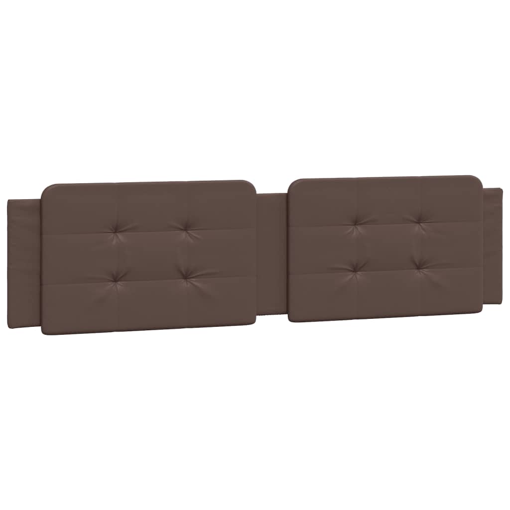 Bed Frame with LED without Mattress "Zadar" Brown 200x200 cm