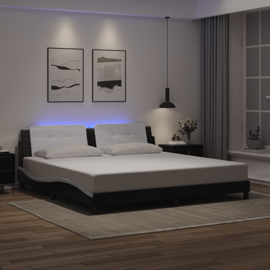 Bed Frame with LED without Mattress 