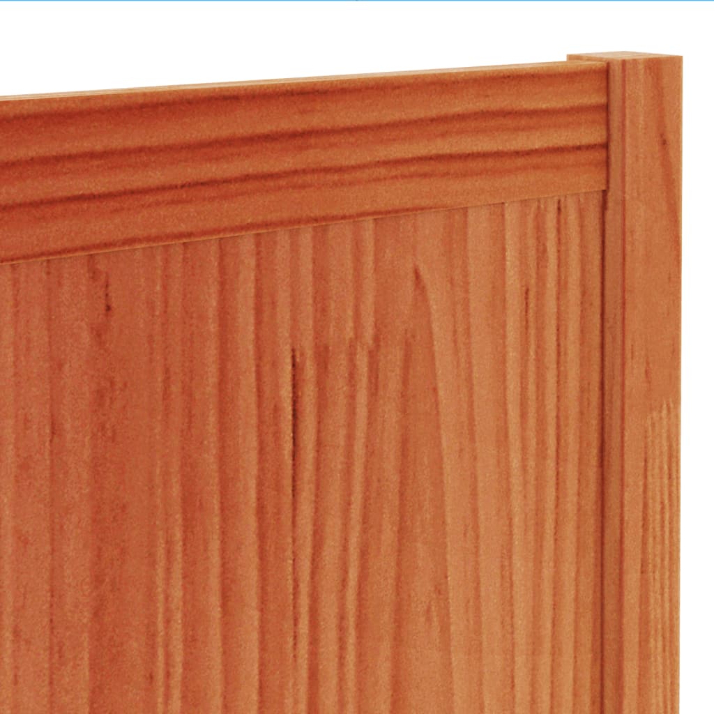 Headboard Wax Brown 100 cm Solid Wood Pine