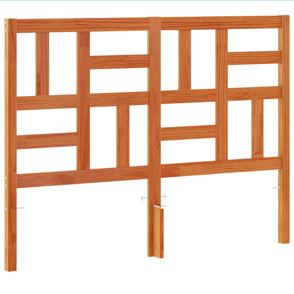 Headboard Wax Brown 180 cm Solid Wood Pine