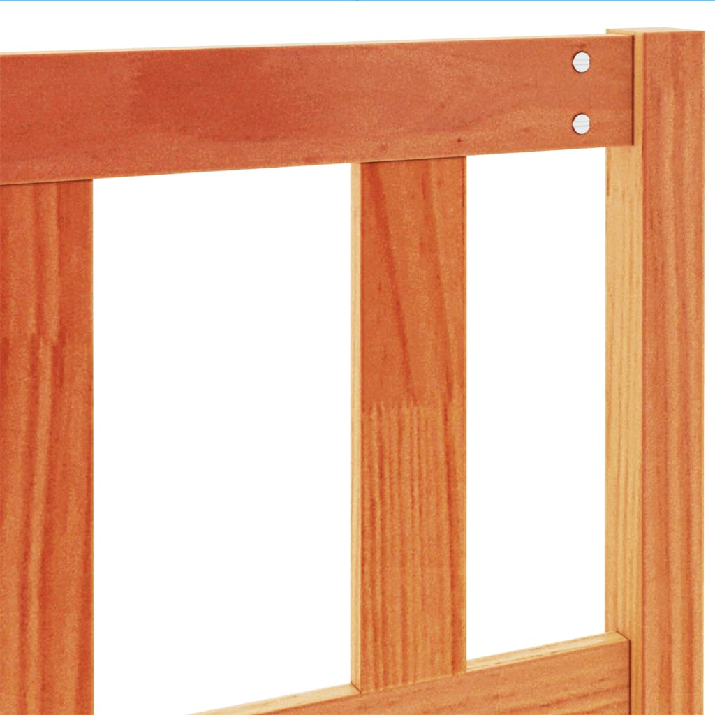 Headboard Wax Brown 180 cm Solid Wood Pine