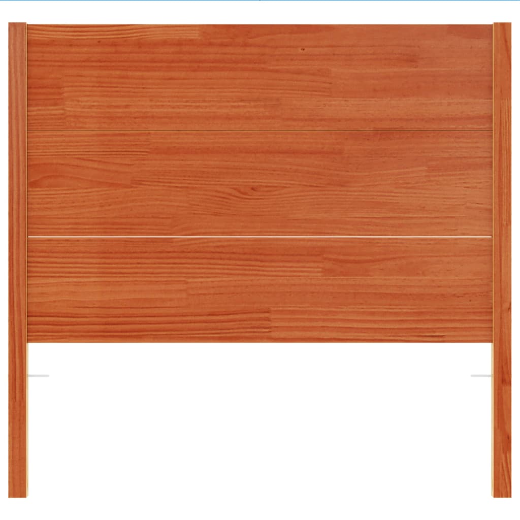 Headboard Wax Brown 100 cm Solid Wood Pine