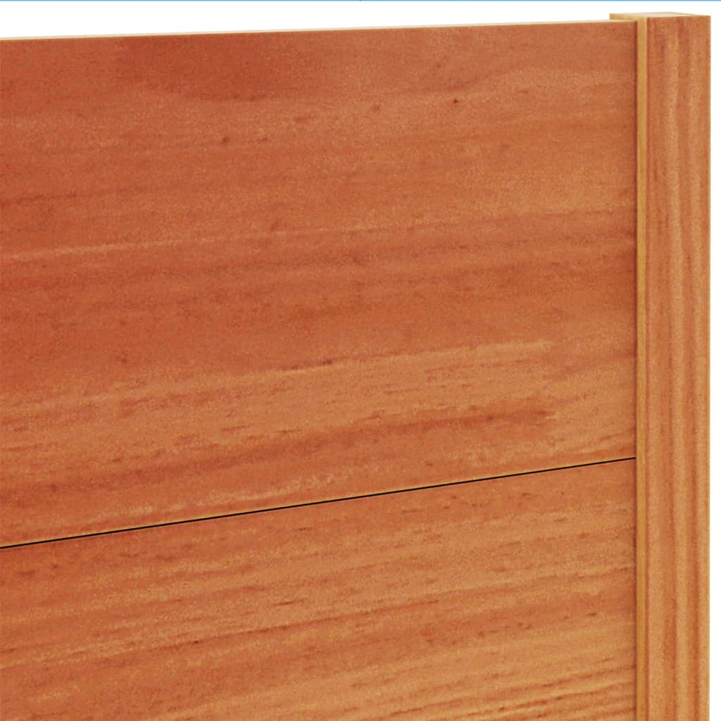 Headboard Wax Brown 135 cm Solid Wood Pine