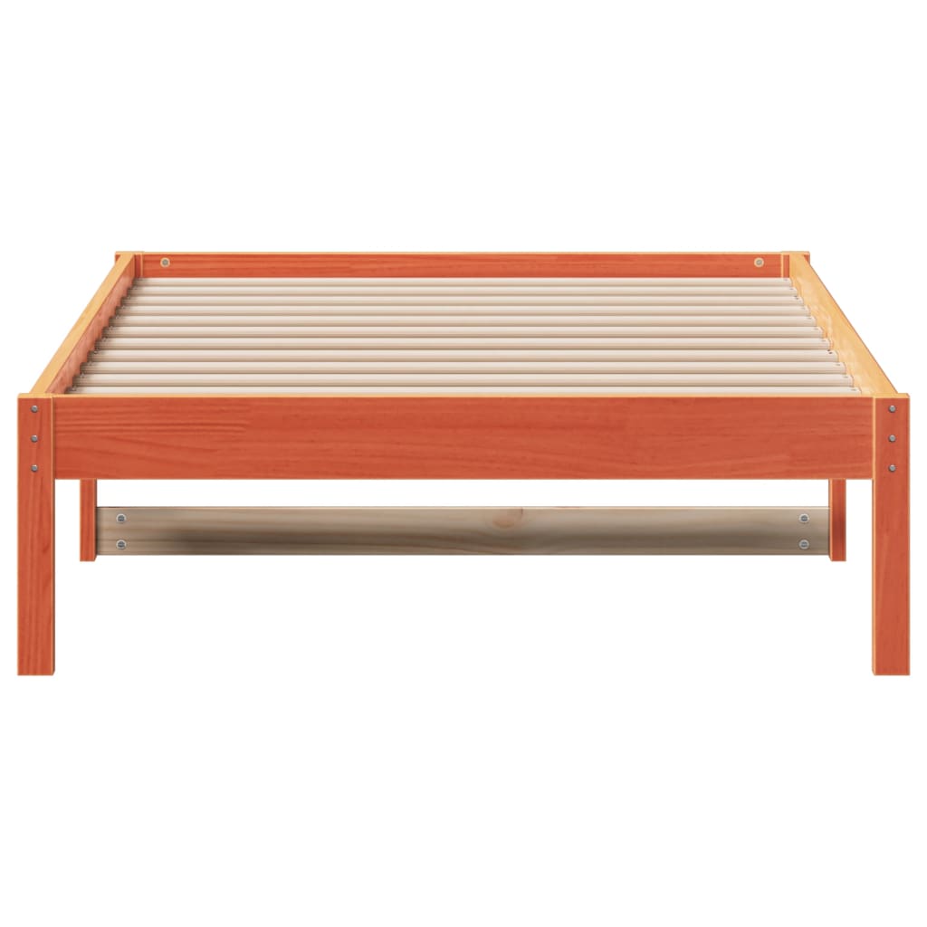 Day Bed without Mattress Wax Brown 80x200 cm Solid Wood Pine