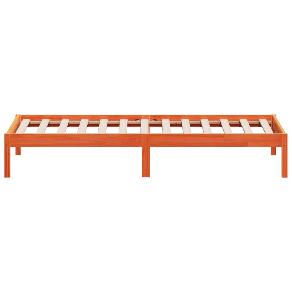 Day Bed without Mattress Wax Brown 80x200 cm Solid Wood Pine
