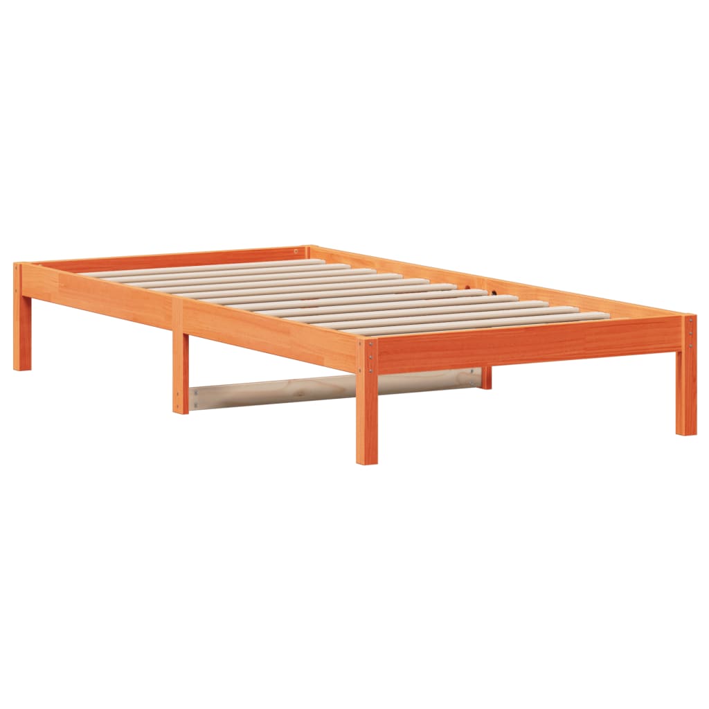 Day Bed without Mattress Wax Brown 80x200 cm Solid Wood Pine