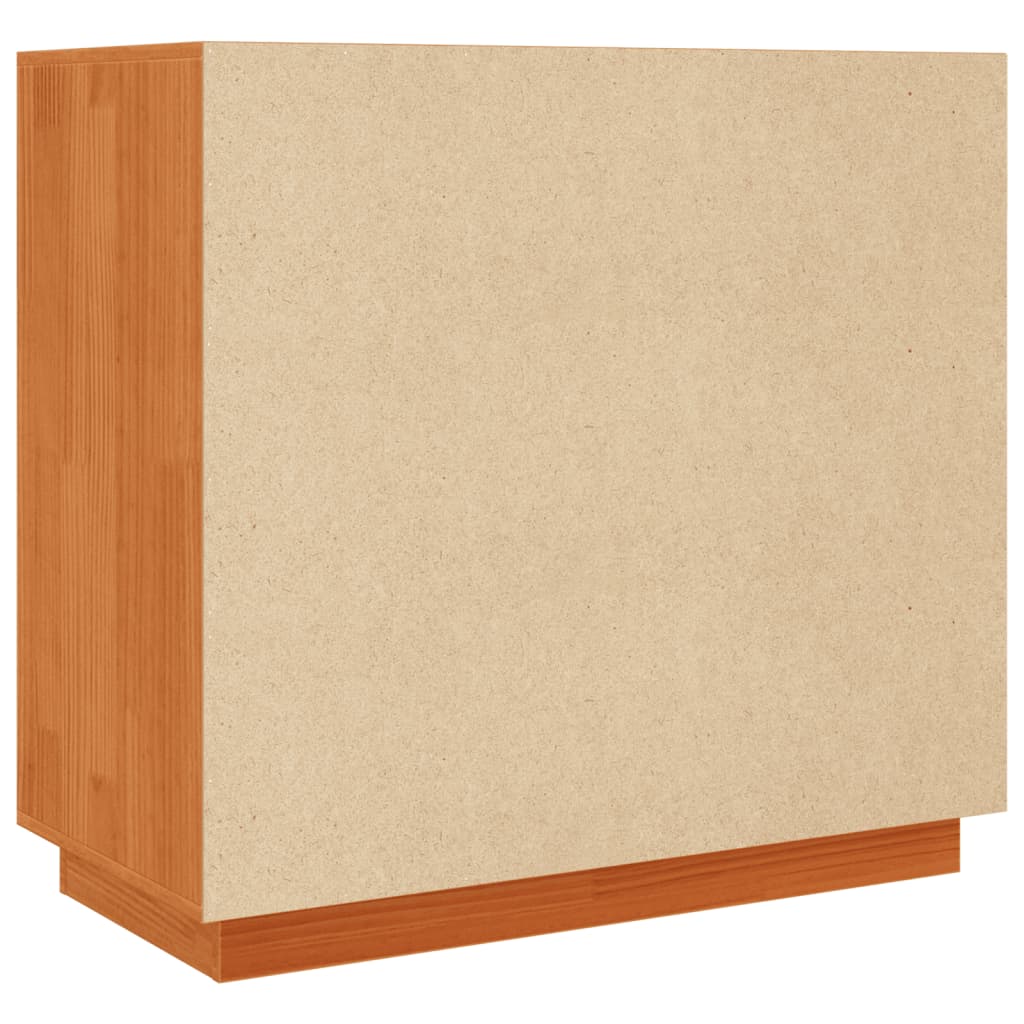 Sideboard Wax Brown 80x40x75 cm Solid Wood Pine