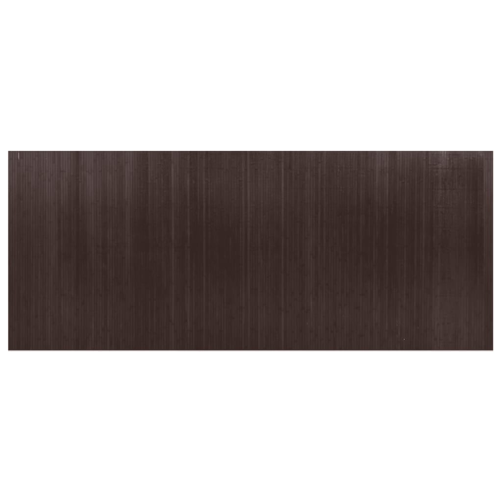 Room Divider Dark Brown 165x400 cm Bamboo