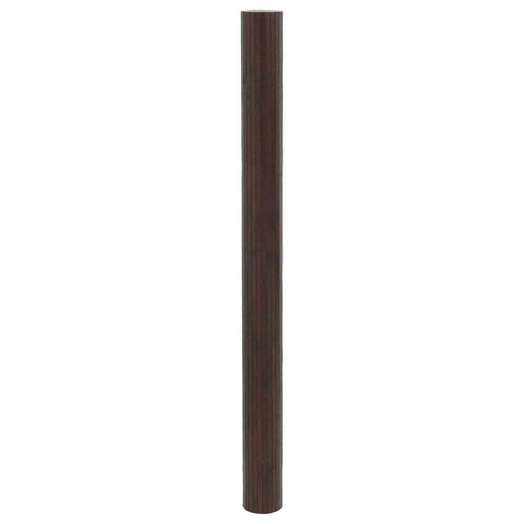 Room Divider Dark Brown 165x600 cm Bamboo