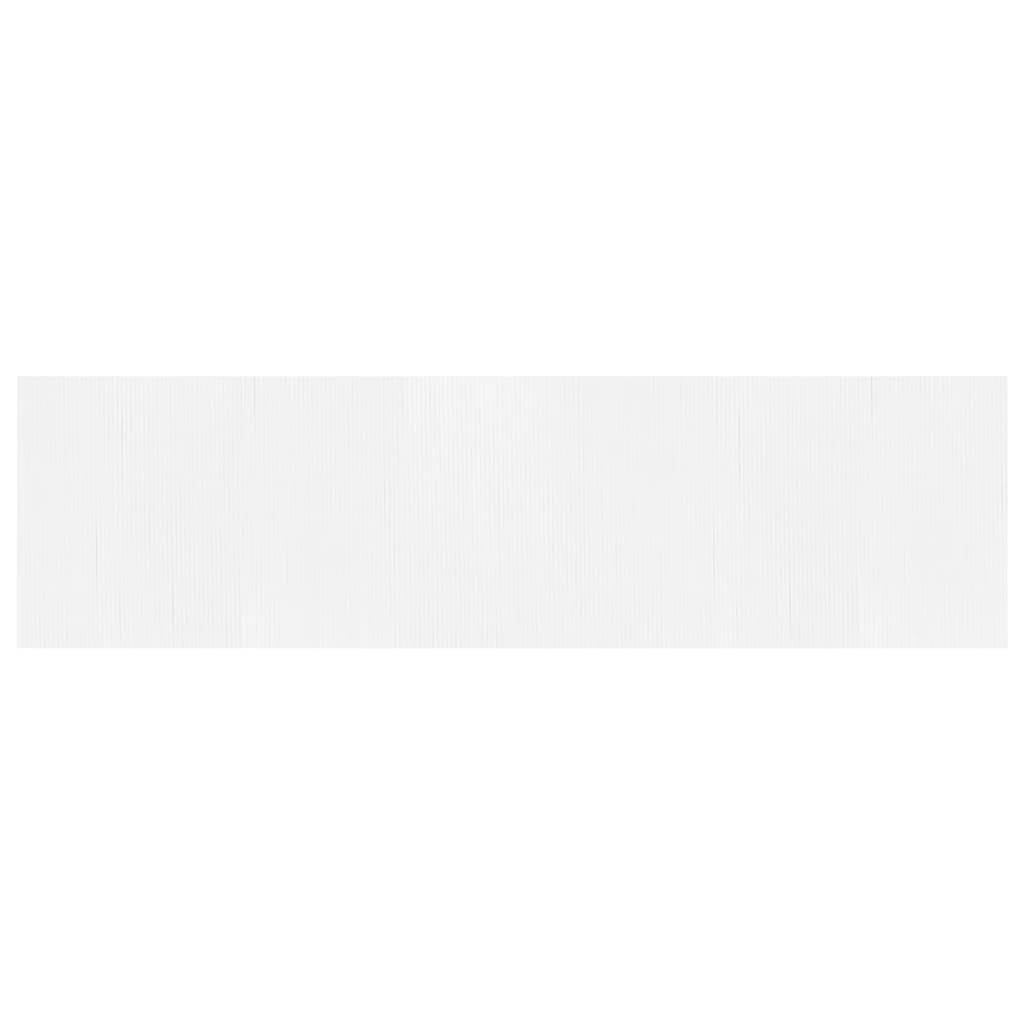 Room Divider White 165x600 cm Bamboo