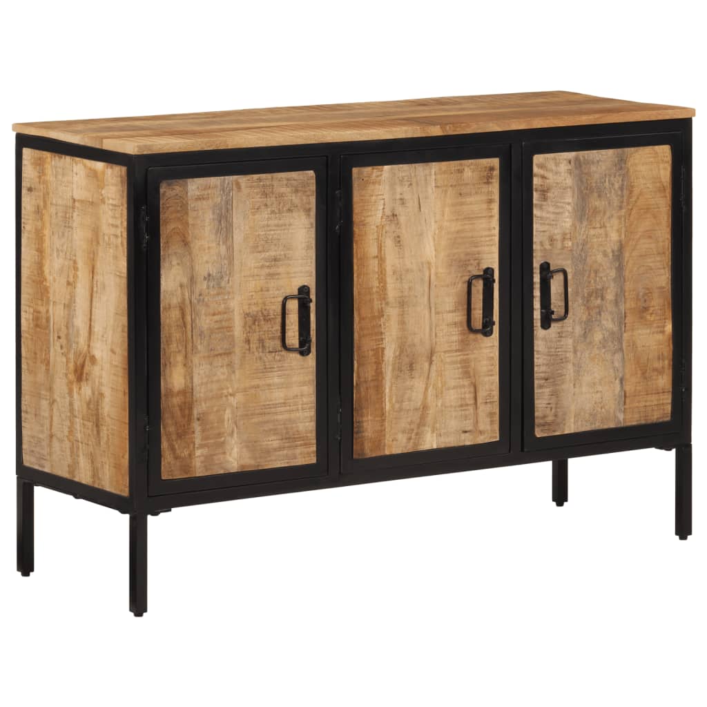 Sideboard 105x35x70 cm Solid Rough Wood Mango