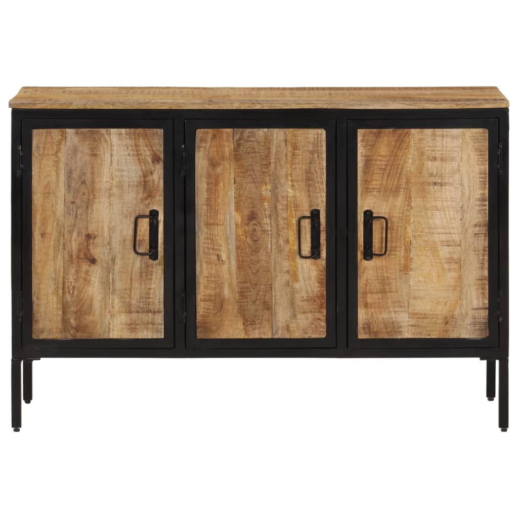 Sideboard 105x35x70 cm Solid Rough Wood Mango