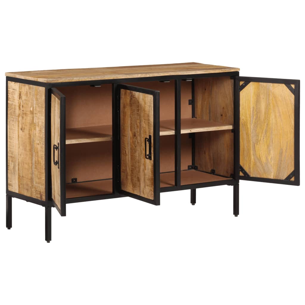 Sideboard 105x35x70 cm Solid Rough Wood Mango