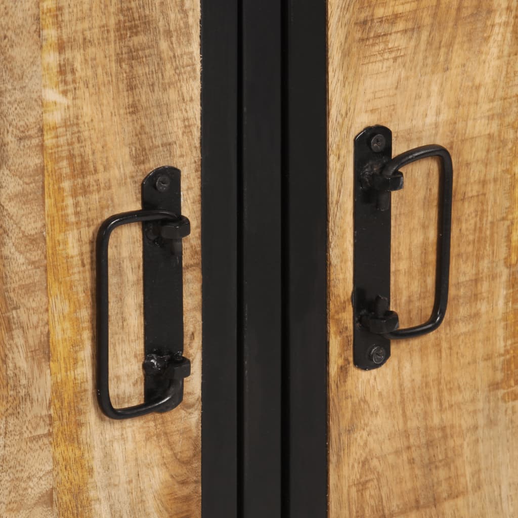 Sideboard 105x35x70 cm Solid Rough Wood Mango