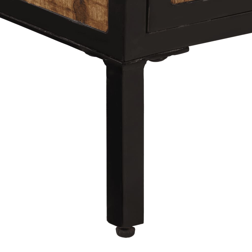 Sideboard 105x35x70 cm Solid Rough Wood Mango