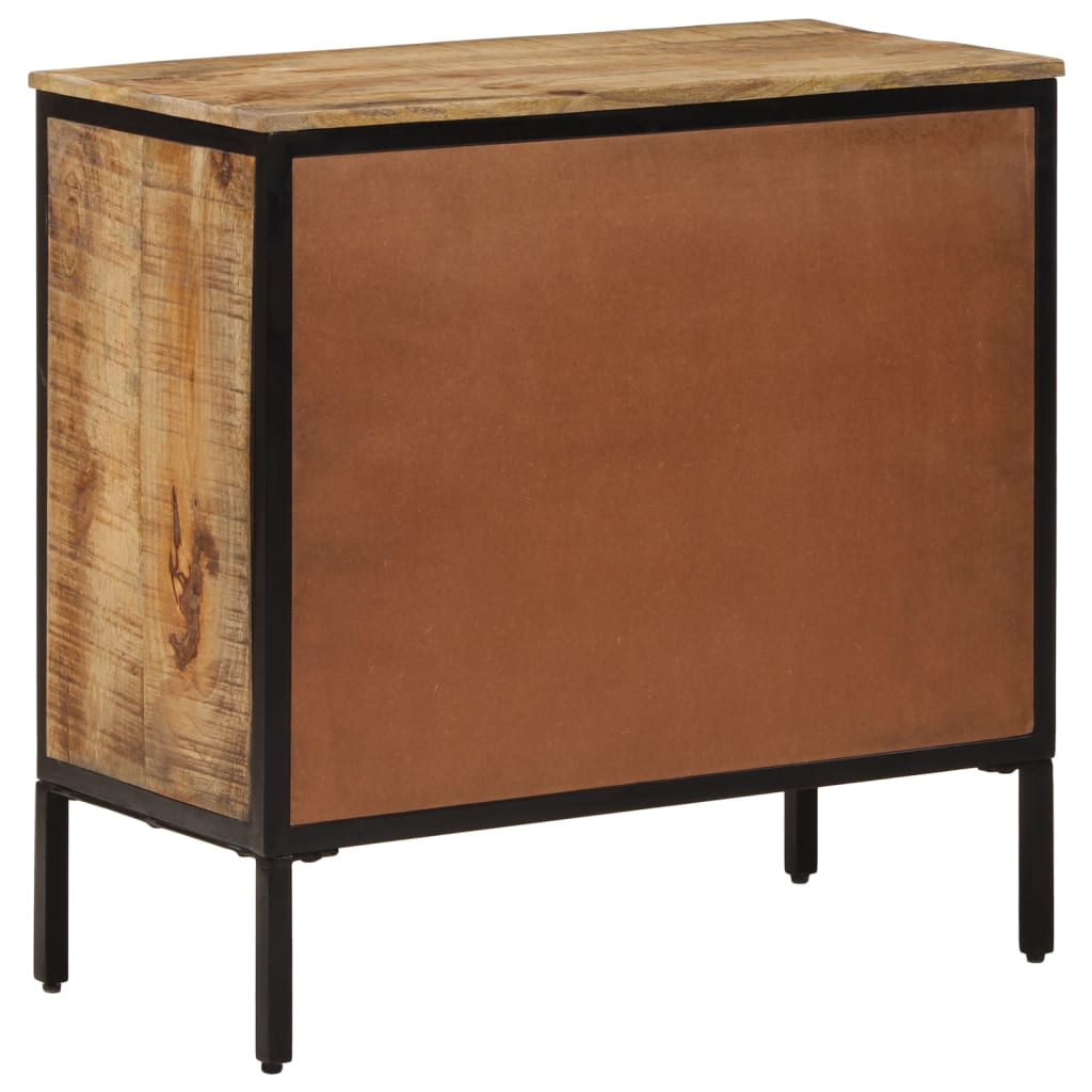 Sideboard 70x35x70 cm Solid Rough Wood Mango