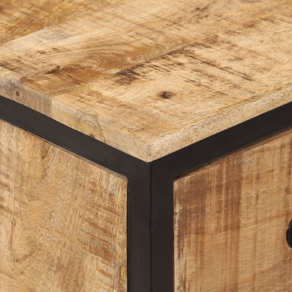 Sideboard 70x35x70 cm Solid Rough Wood Mango