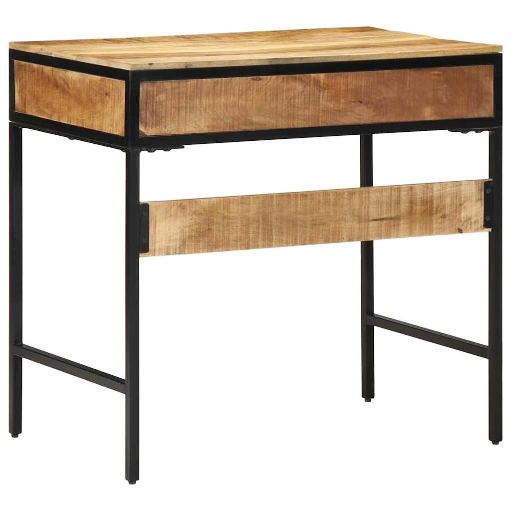 Writing Desk with Shelf Brown 80 x 50 x 75 cm Solid mango wood