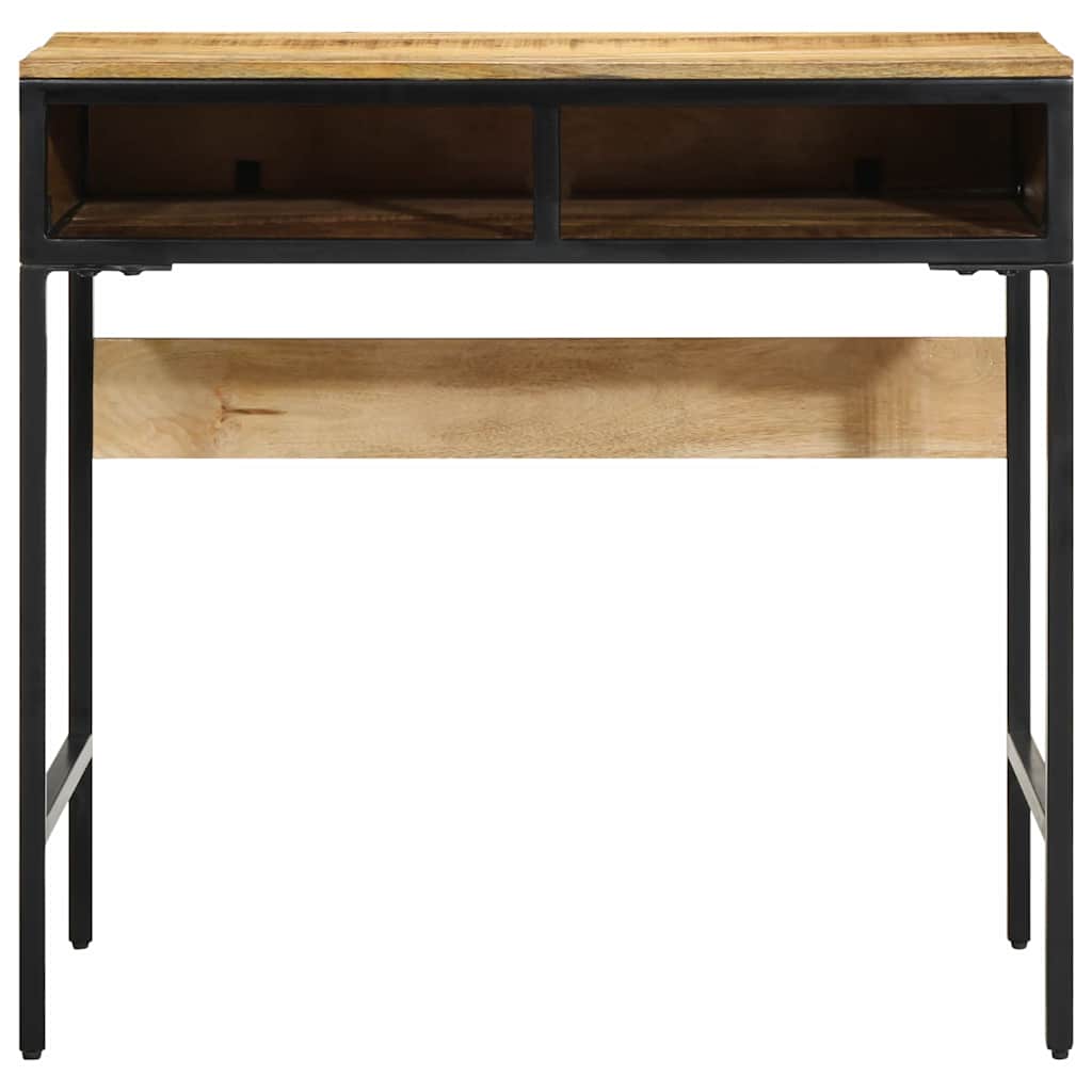 Writing Desk with Shelf Brown 80 x 50 x 75 cm Solid mango wood
