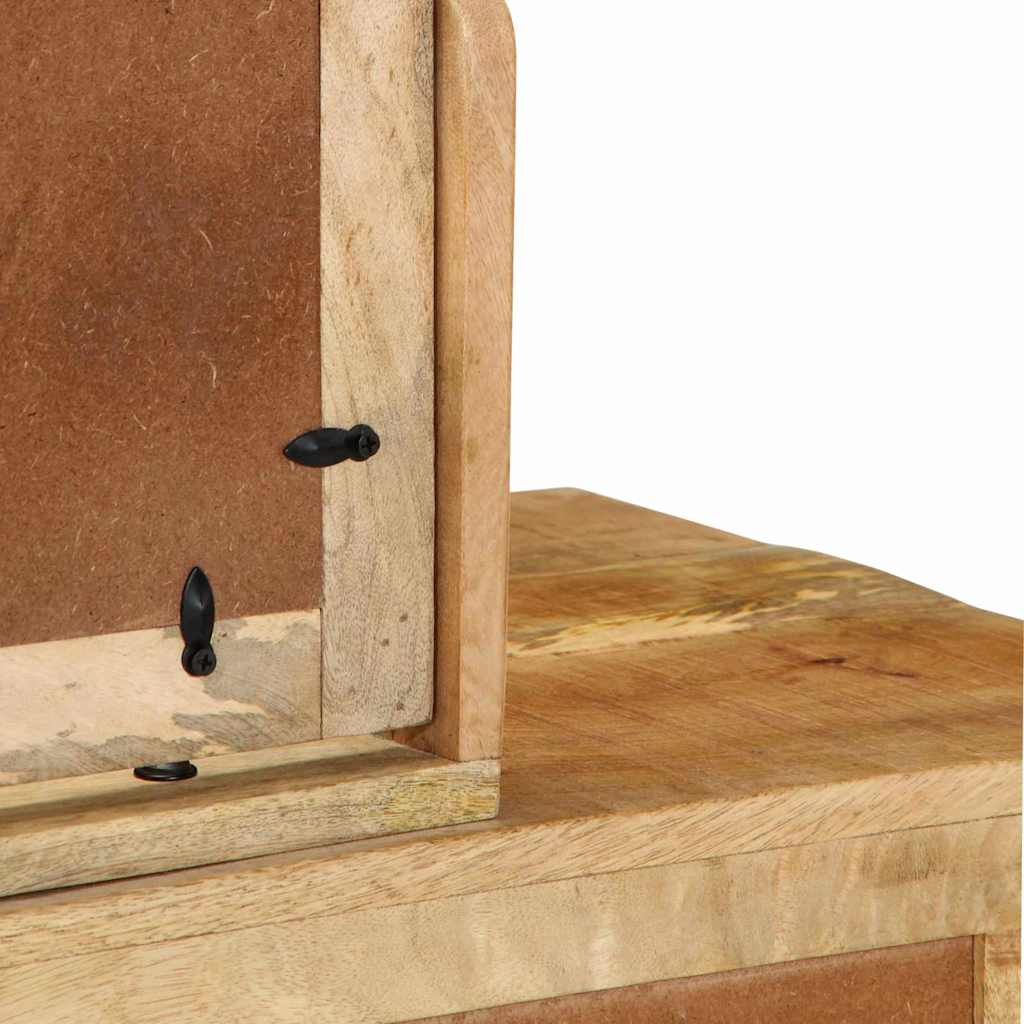 Dressing Table Brown 100 X 40 X 120 Cm Solid Mango Wood