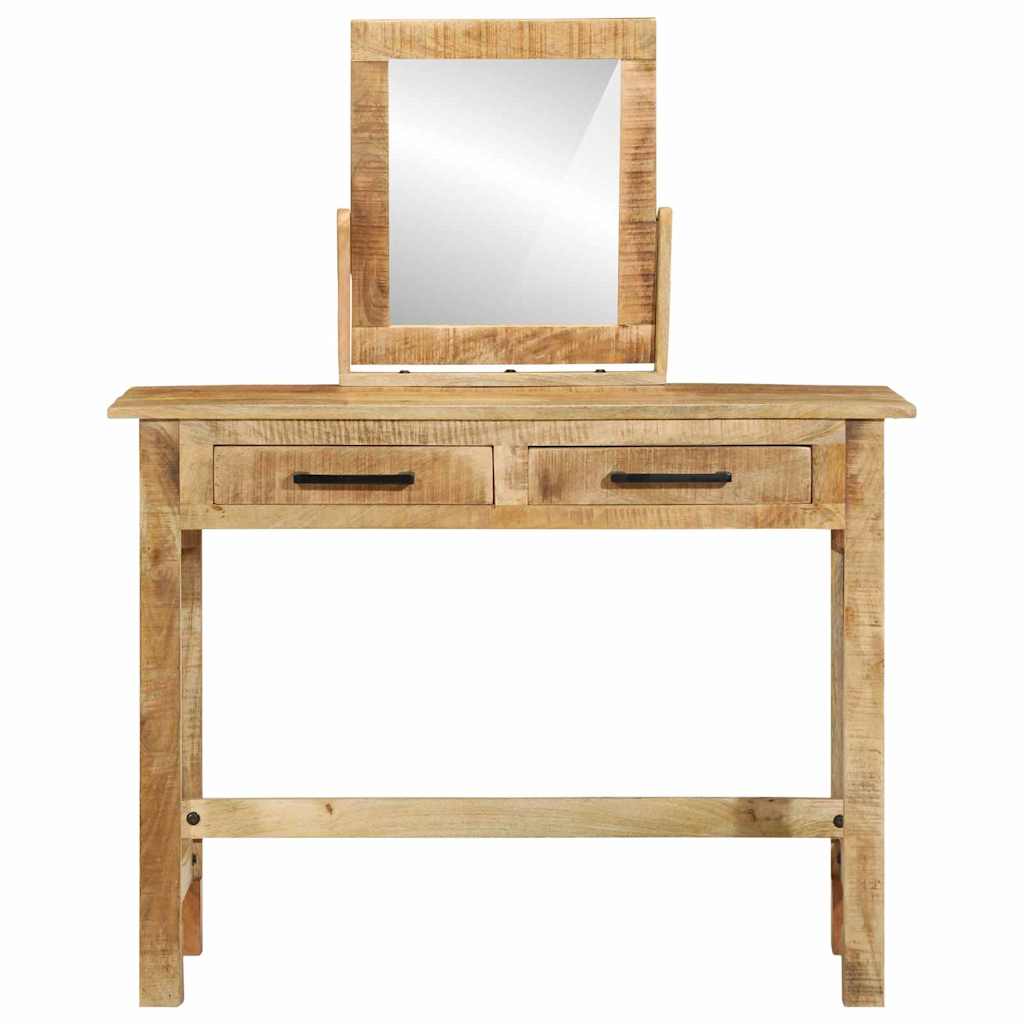 Dressing Table Brown 100 X 40 X 120 Cm Solid Mango Wood