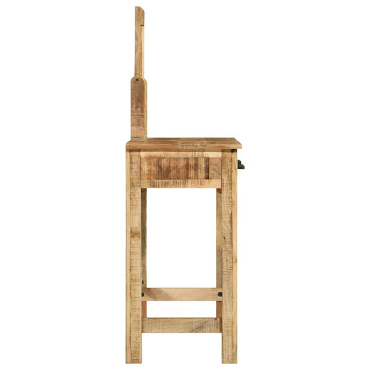 Dressing Table Brown 100 X 40 X 120 Cm Solid Mango Wood