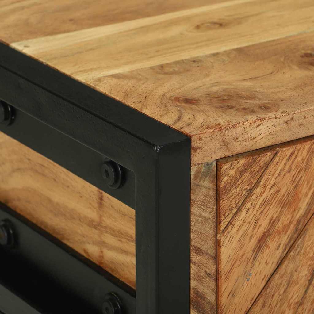 Bedside Cabinet Brown 40 x 35 x 50 cm Solid Acacia wood