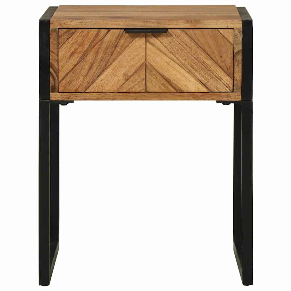 Bedside Cabinet Brown 40 x 35 x 50 cm Solid Acacia wood