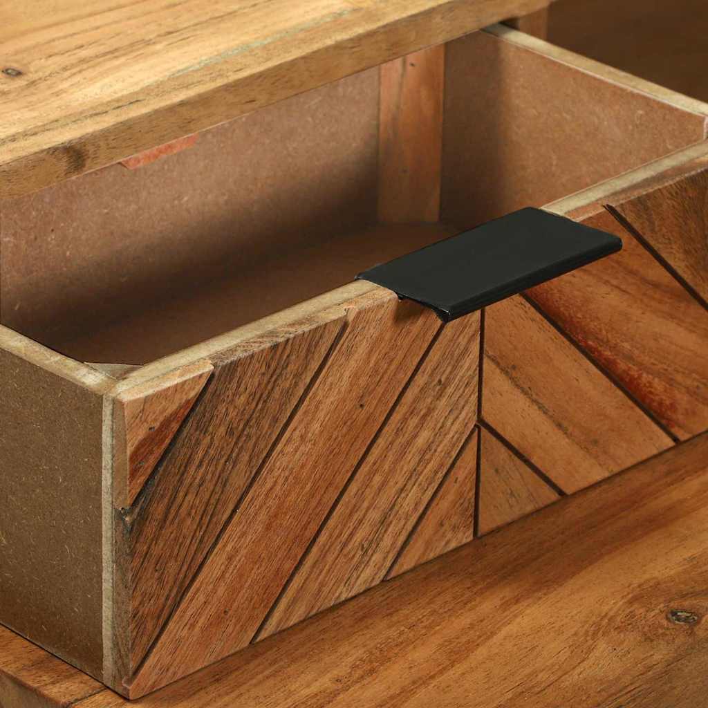 Desk with Drawer Brown 110 x 50 x 87 cm Solid Acacia wood