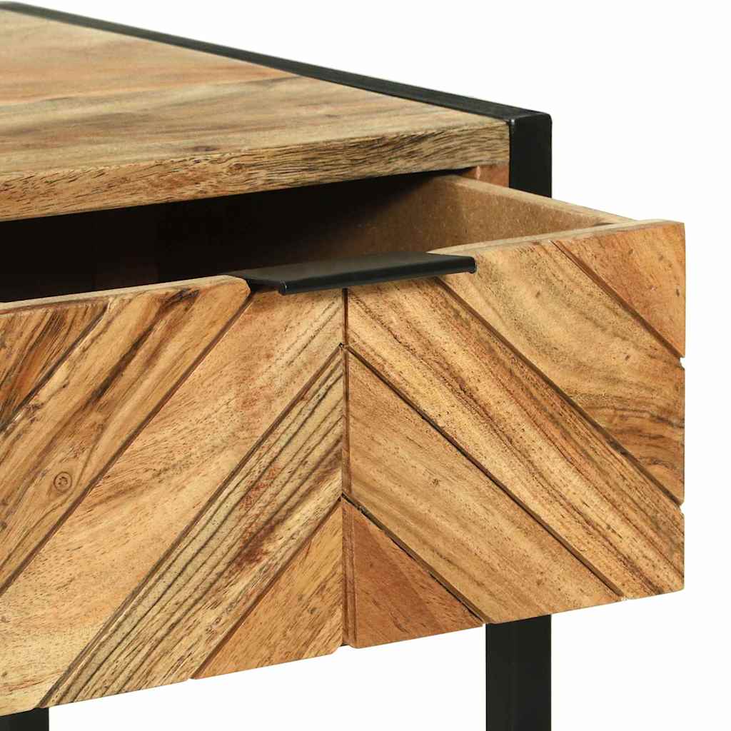 Dressing Table Brown 100 X 40 X 120 Cm Solid Acacia Wood