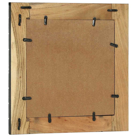 Mirror Black And Brown Solid Wood Acacia