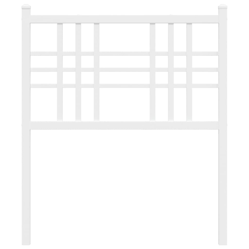 Metal Headboard White 75cm