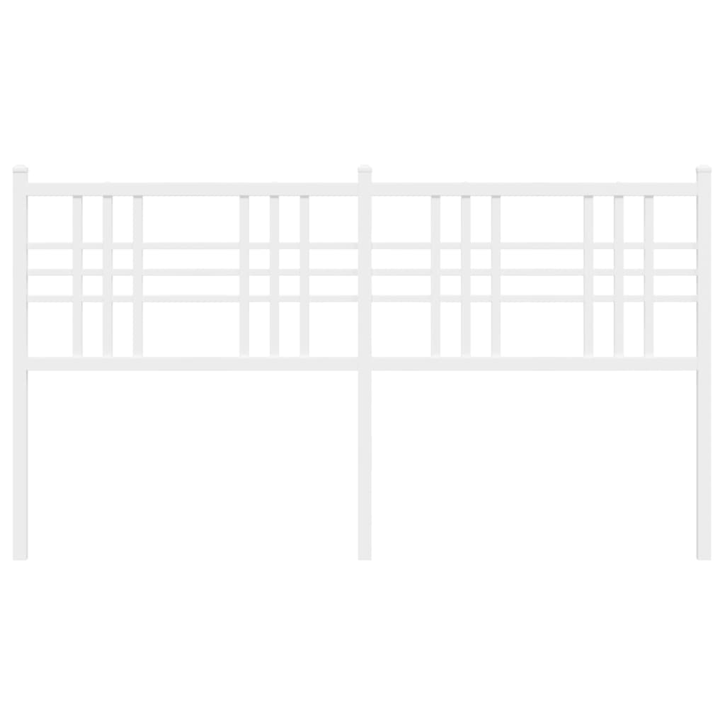 Metal Headboard White 150cm