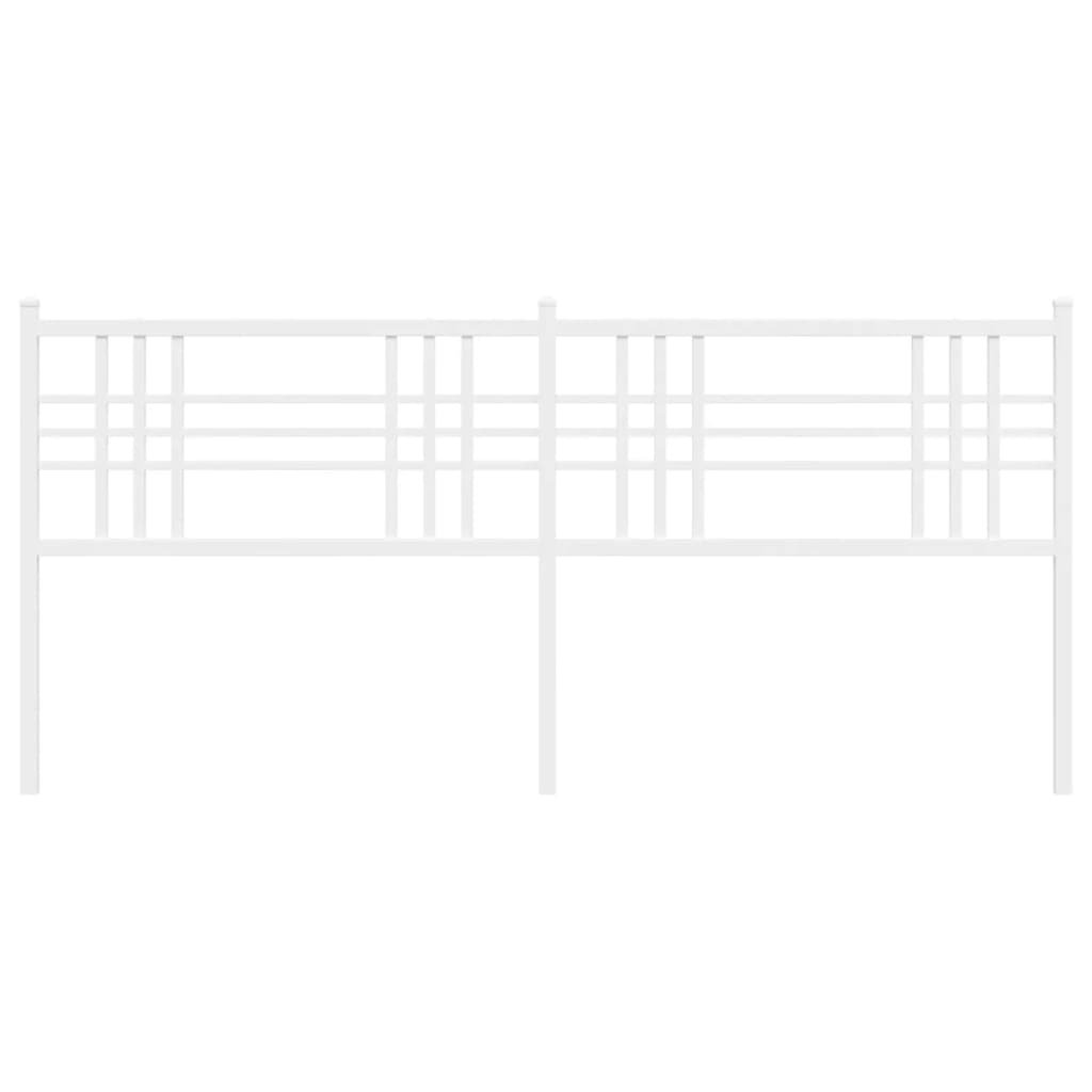 Metal Headboard White 180cm