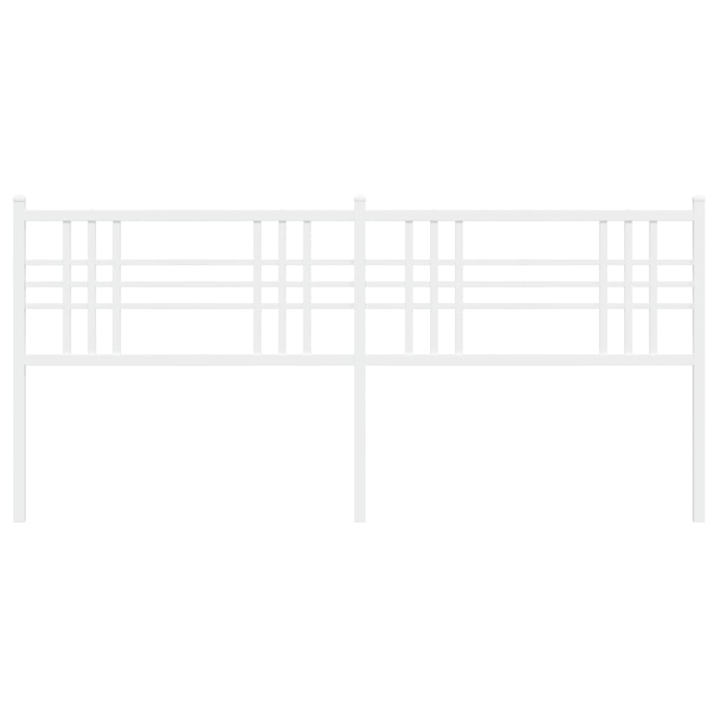 Metal Headboard White 193cm