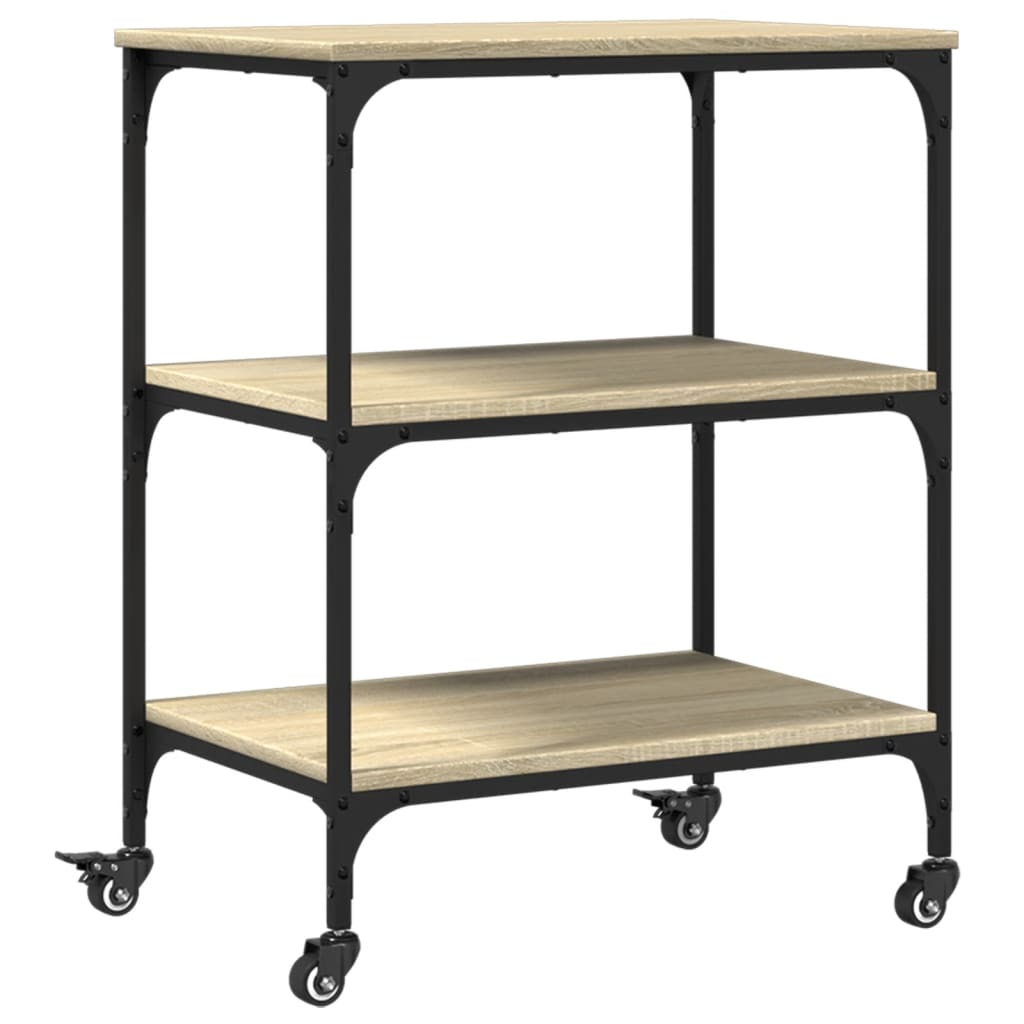 Kitchen Trolley Sonoma Oak 60x41x76 cm Engineered Wood