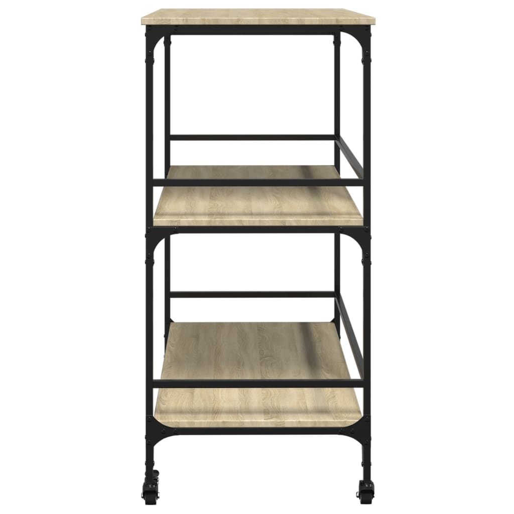 Kitchen Trolley Sonoma Oak 100.5x50x105 cm Engineered Wood