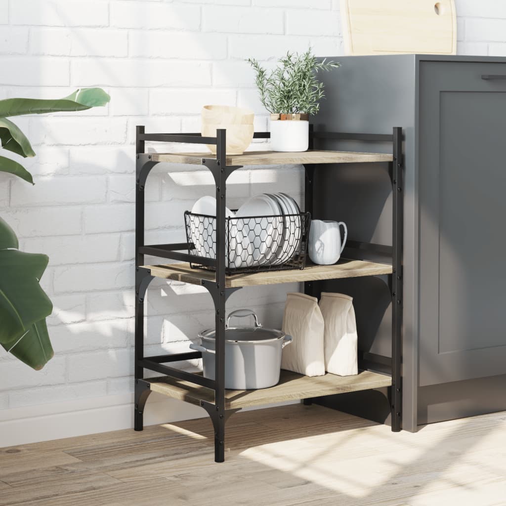 Kitchen Trolley Sonoma Oak 50x35x75.5 cm Engineered Wood