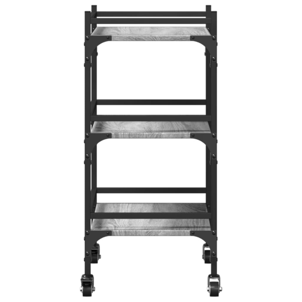 Kitchen Trolley Grey Sonoma 50x35x75.5 cm Engineered Wood