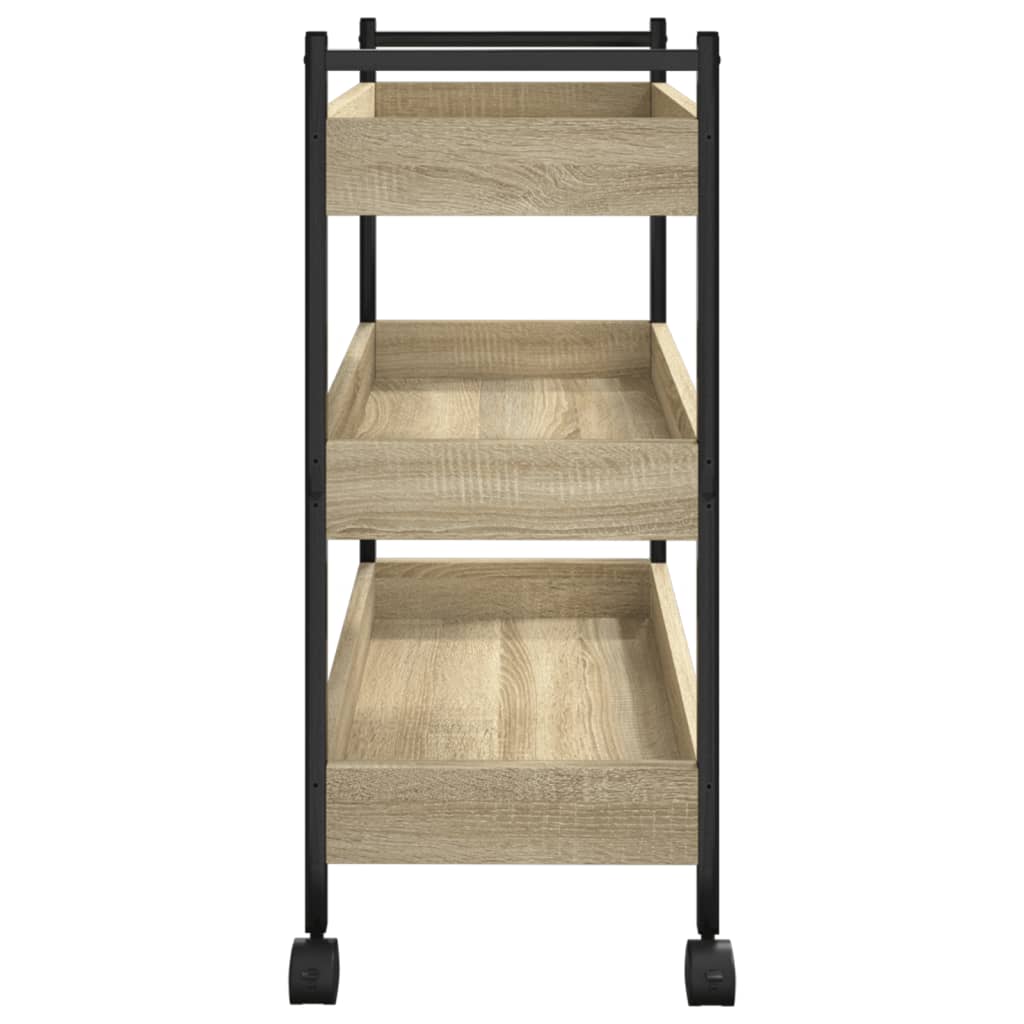 Kitchen Trolley Sonoma Oak 50x30x70 cm Engineered Wood