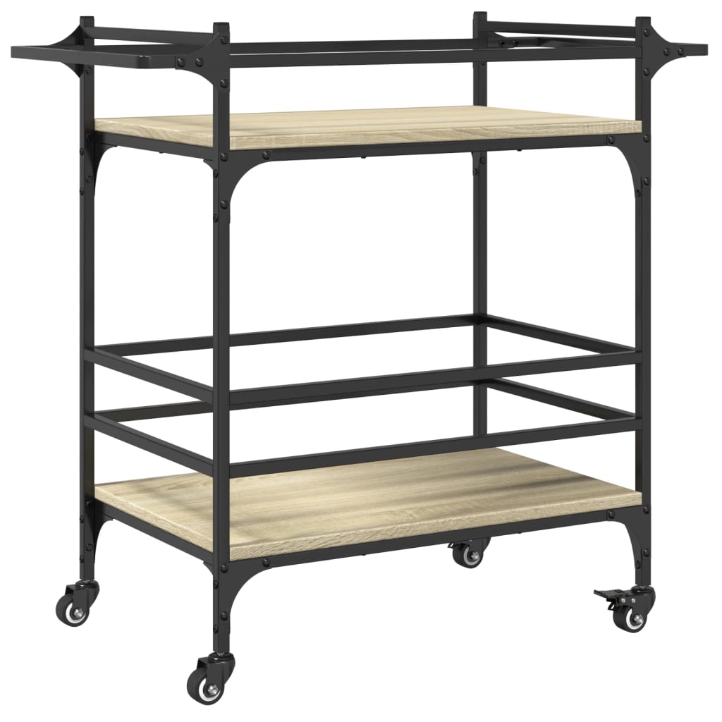 Kitchen Trolley Sonoma Oak 82x40x78.5 cm Engineered Wood