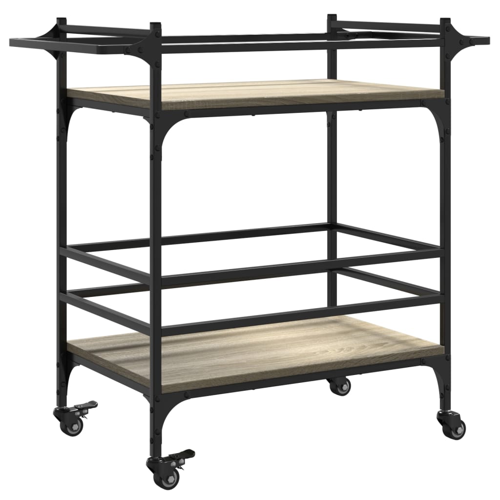 Kitchen Trolley Sonoma Oak 82x40x78.5 cm Engineered Wood